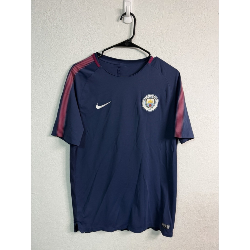 MENS NIKE FC MANCHESTER CITY 2017/2018 FOOTBALL SOCCER SHIRT JERSEY SIZE XL